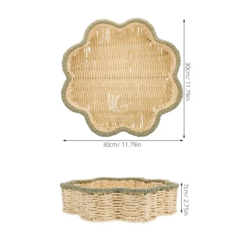 Cute Flower Tray made by Recycled Paper – Elegant Spring Home Decor Basket