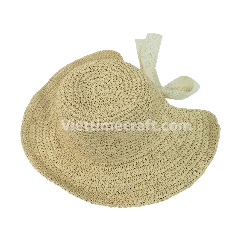 Handmade Beach Hat for Women, Trendy Wholesale Summer Straw Hat – GI00053
