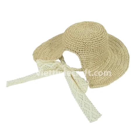 Handmade Beach Hat for Women, Trendy Wholesale Summer Straw Hat – GI00053
