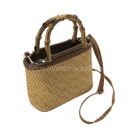 Straw Handbag Mix Leather – GI0009