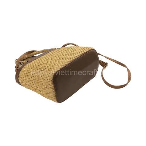 Straw Handbag Mix Leather – GI0009