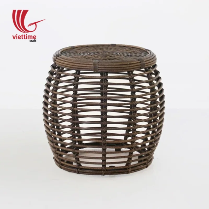 Versatile Drum Rattan Side Table