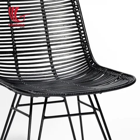 Tall Wicker Bar Stool Rattan Chair