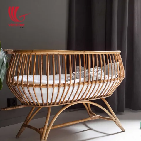 Beautiful Baby Children Rattan Cradle