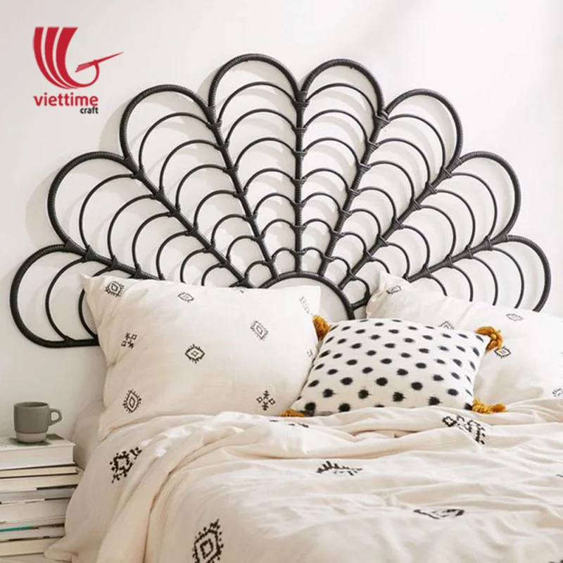 Black Rattan Bed Headboard Wholesale