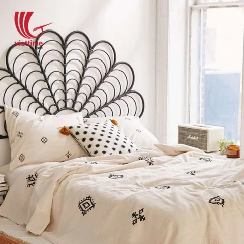 Black Rattan Bed Headboard Wholesale