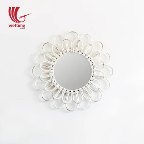 Flower Shape Rattan Mirrors Wholesale