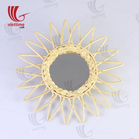 Rattan Export Best Seller Unique Rattan Mirror Wholesale - REX-GMVTC088