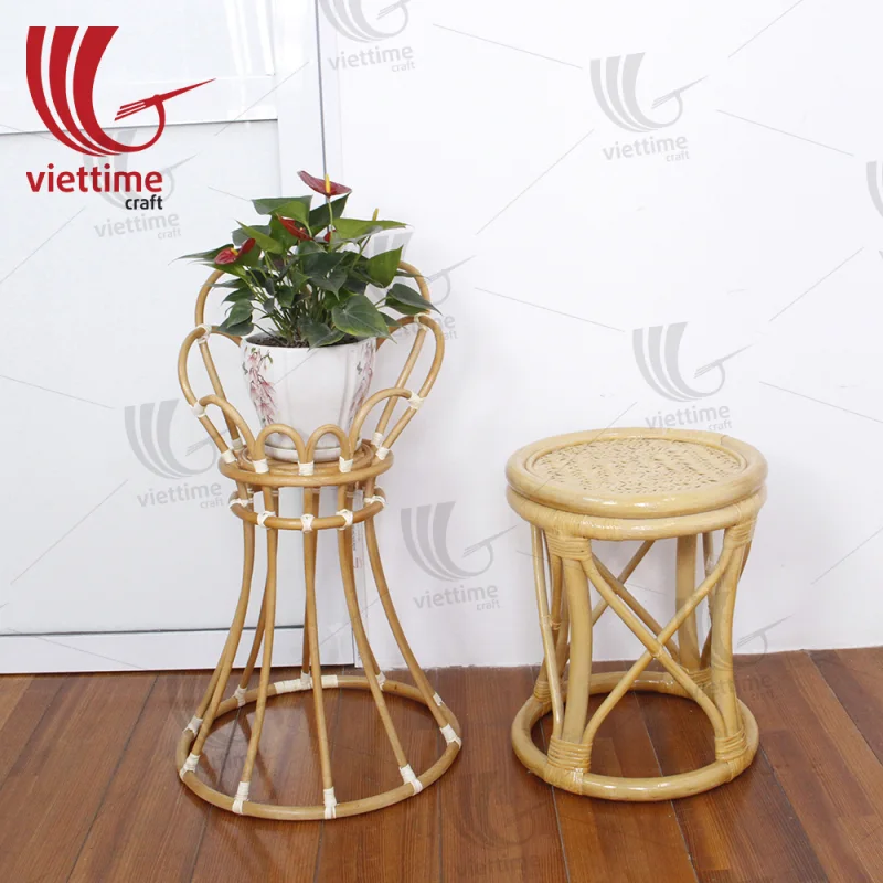 New Trend Ecofriendly Rattan Plan Stand