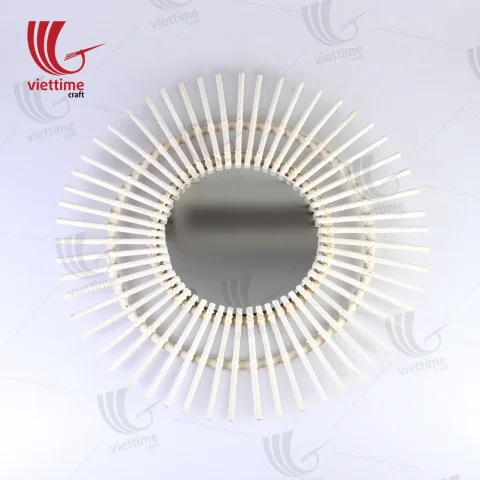 Vintage Sunburst Style Rattan Mirrors Wholesale