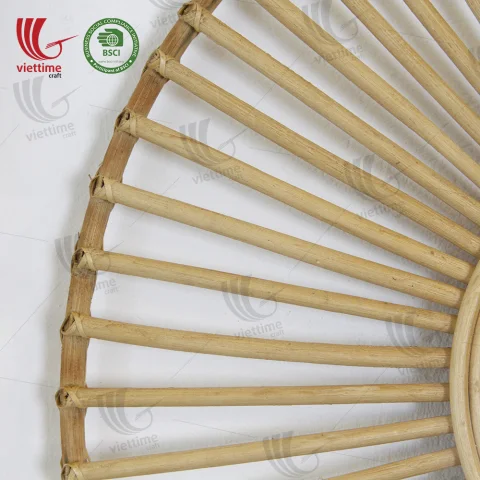 Woven Round Rattan Mirror Decor Wholesale