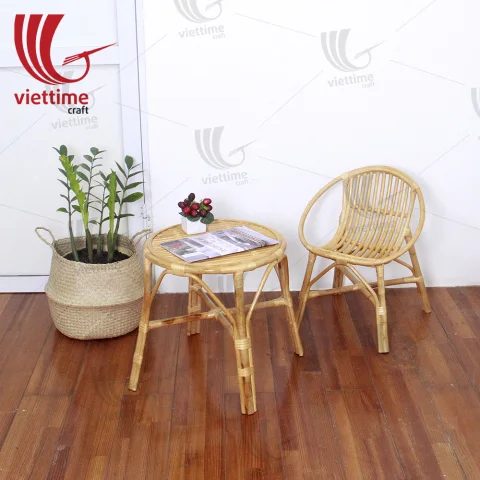 Rattan Export Relaxing Rattan Coffee Table And Chairs Set - REX-GMVTC209-210