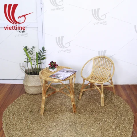 Relaxing Rattan Coffee Table And Chairs Set