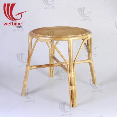 Natural Round Rattan Coffee Table