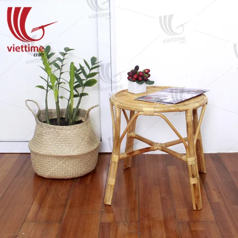 Natural Round Rattan Coffee Table