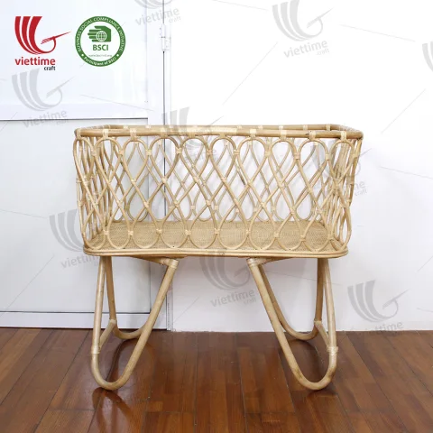Rattan Export Baby Children Rattan Crib Wholesale - REX-GMVTC220