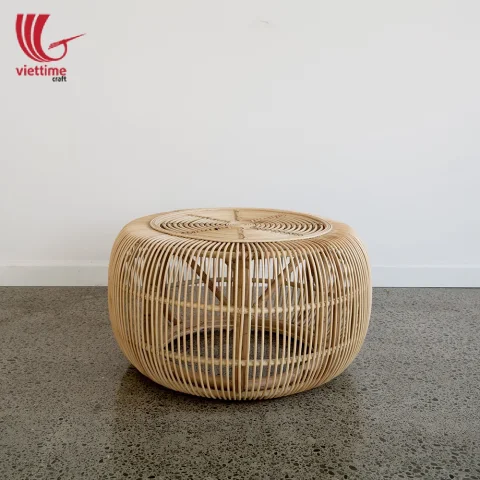Round Wicker Rattan Side Table Wholesale