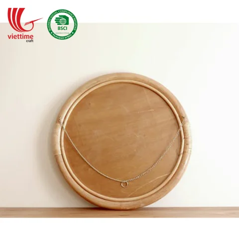 Vietnamese Rattan Mirror Decor Wall
