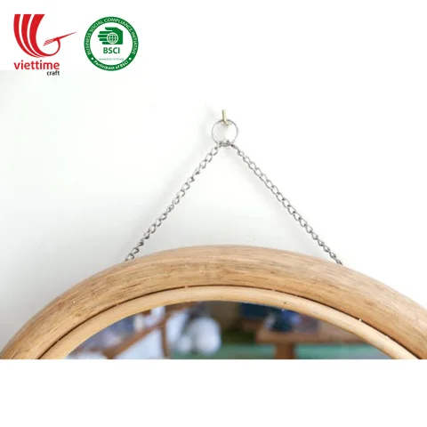 Vietnamese Rattan Mirror Decor Wall