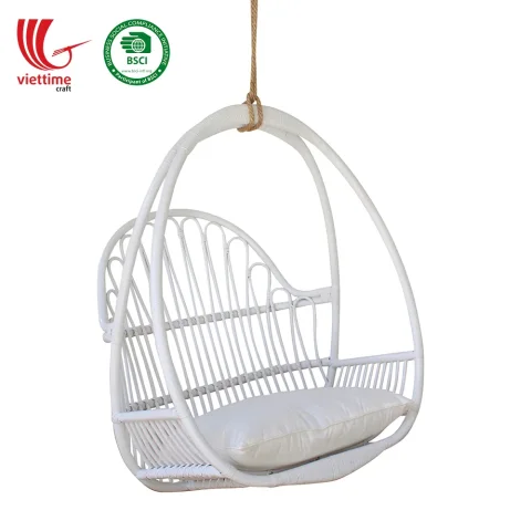 Egg Shaped Rattan Hanging Chair