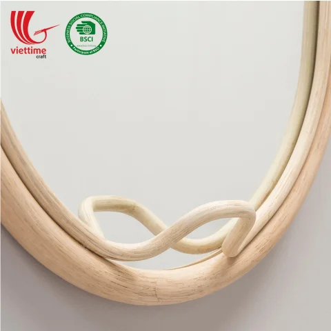 Rattan Mirror Decor Wall With Hook Wholesale