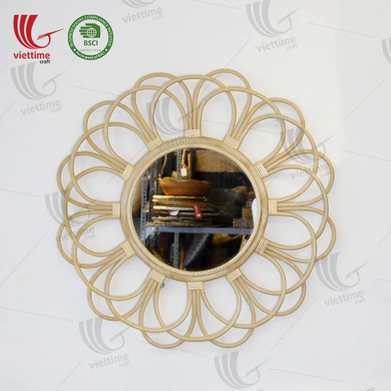 Woven Rattan Mirror Decor Wall Wholesale