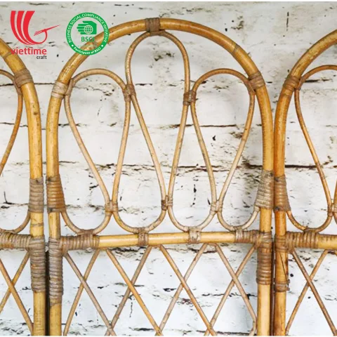 Nice Rattan Folding Screen Room Divider