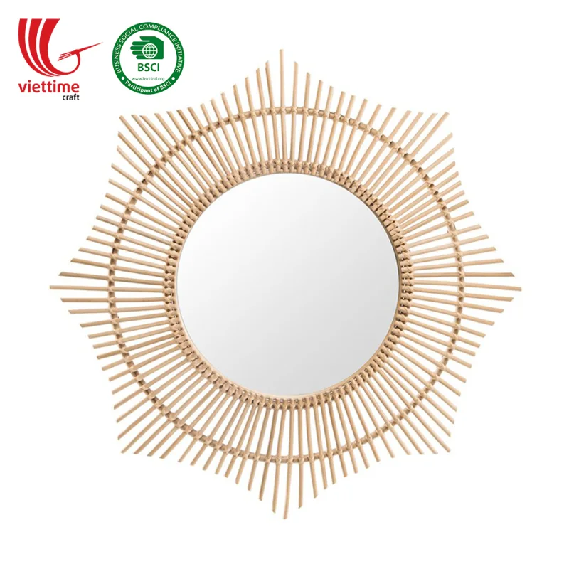 New Rattan Mirror Hanging Wall Wholesale