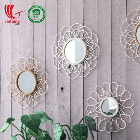 New Rattan Mirror Hanging Wall Wholesale
