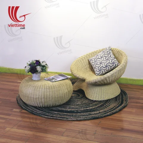 Rattan Coffee Table Chair Set Wholesale