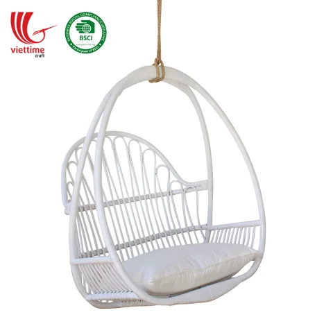 Egg Shaped Natural Rattan Hanging Chair