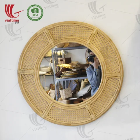 Woven Rattan Mirror Decor Wall Wholesale