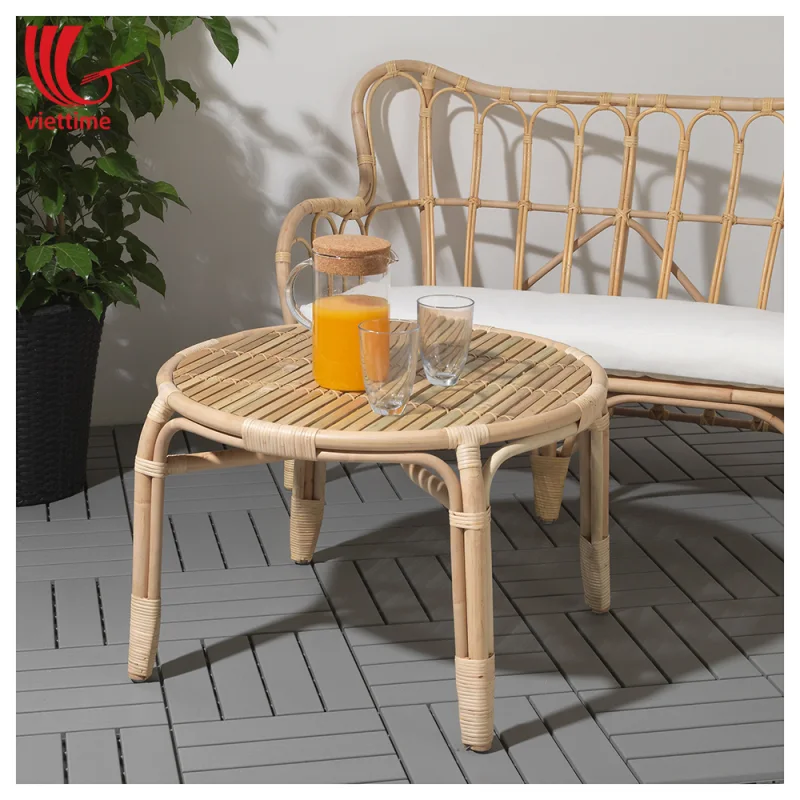 Rattan Side Table and Coffee Outside Table