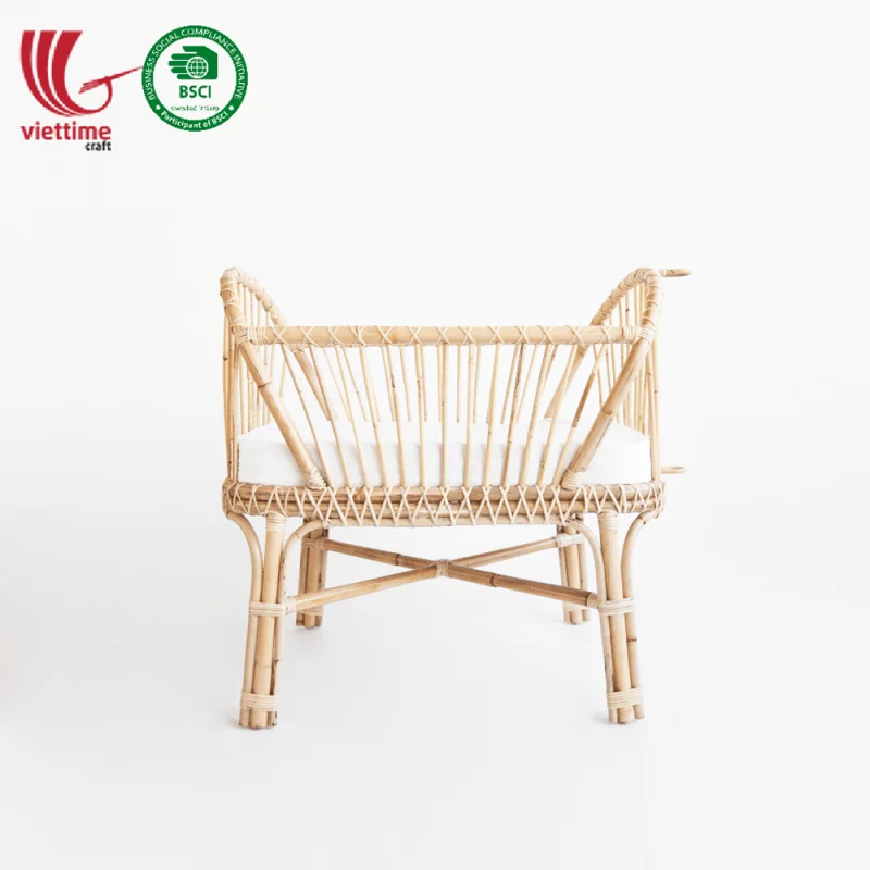 Baby Children Rattan Crib In Natural