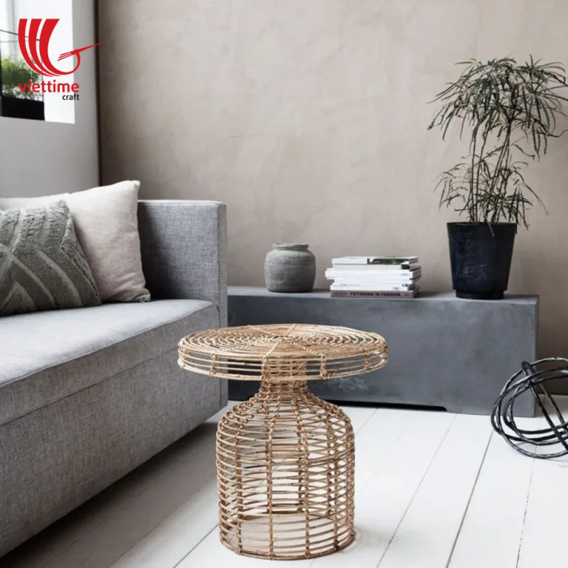 Rattan Table BedSide Cheap Wholesale