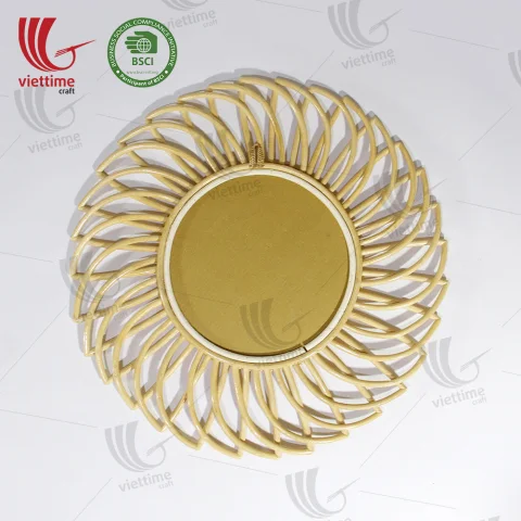 Sun Shaped Rattan Mirror Wholesale