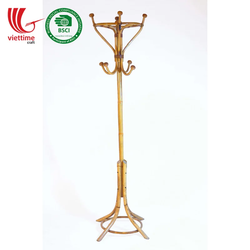 Rattan Coat Hanger Stand Parrot Rack