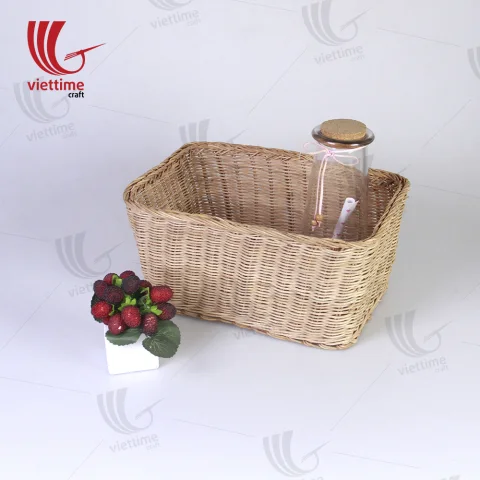 Curve Medium Rattan Storage Basket