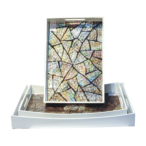 Mother Of Pearl Inlaid Tray