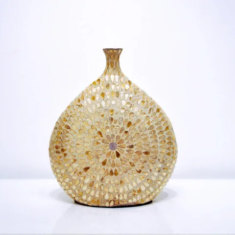 Mother Of Pearl Inlaid Vase