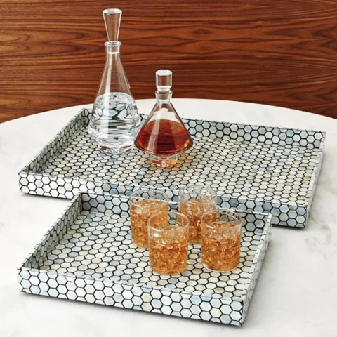 Mother Of Pearl Inlaid Tray