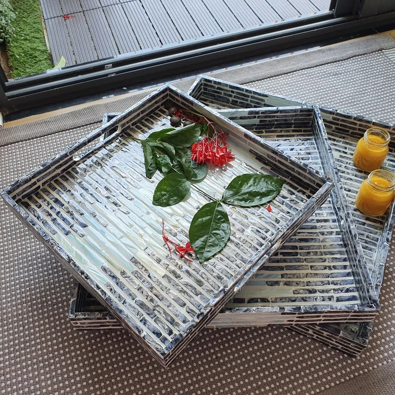 Mother Of Pearl Inlaid Tray