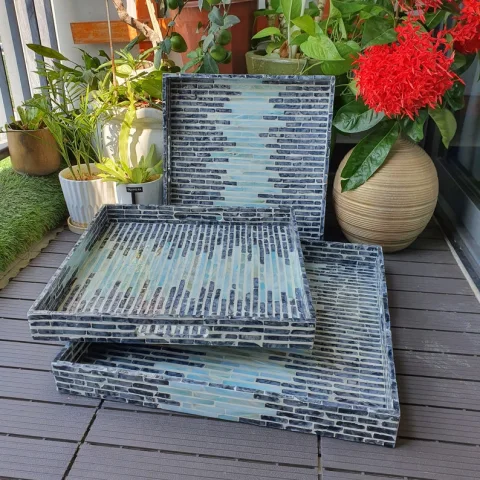 Mother Of Pearl Inlaid Tray