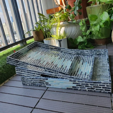 Mother Of Pearl Inlaid Tray