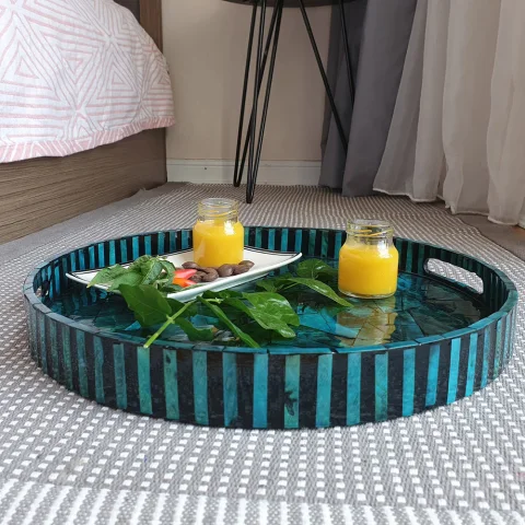 Mother Of Pearl Inlaid Tray