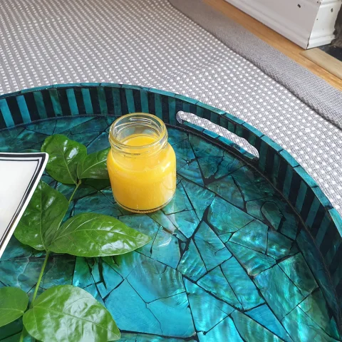 Mother Of Pearl Inlaid Tray