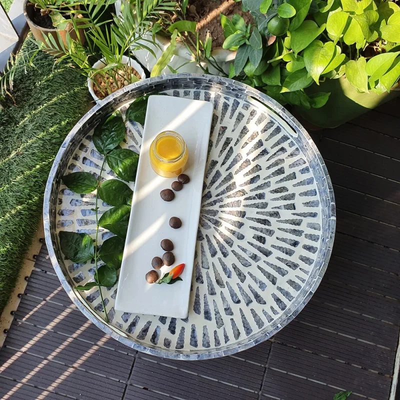 Mother Of Pearl Inlaid Tray