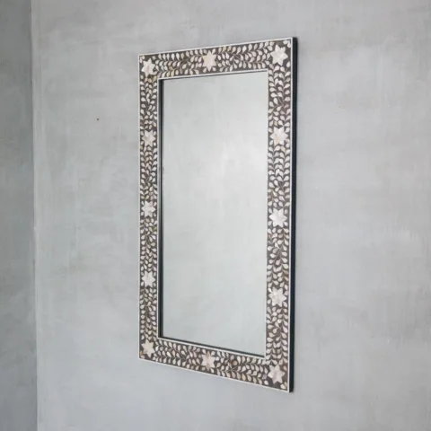 Mother Of Pearl Inlaid Mirror