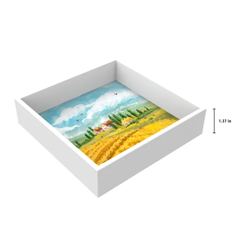Farmhouse Painting Lacquer Tray