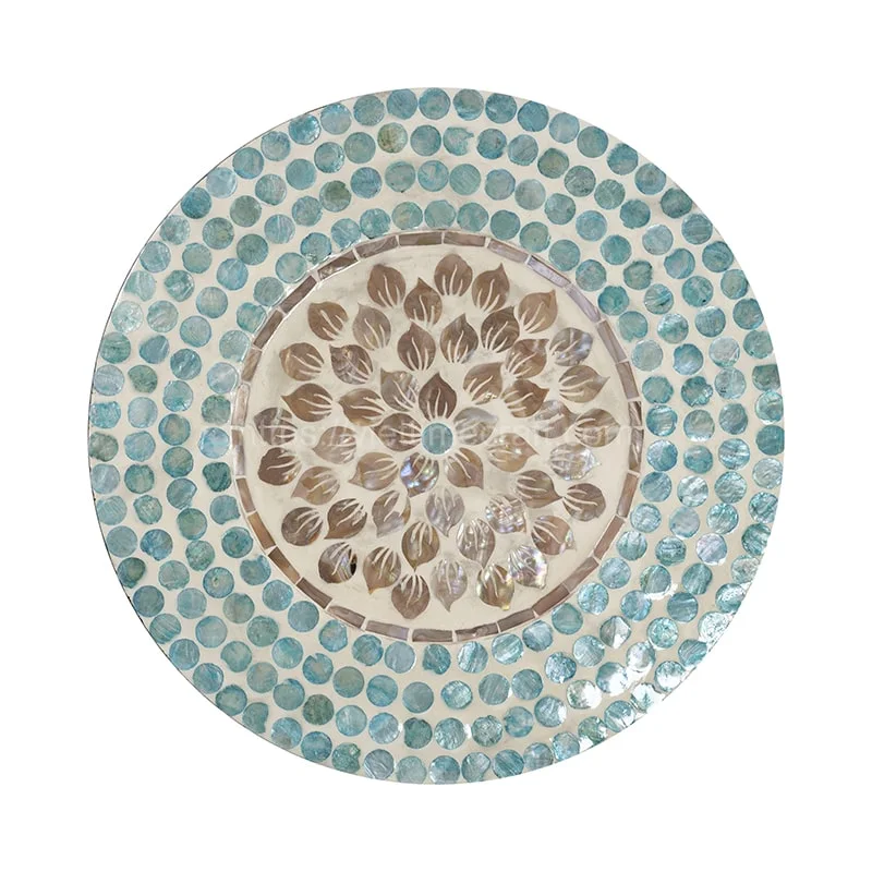 Inlaid Mother Of Pearl Charger/Placemat